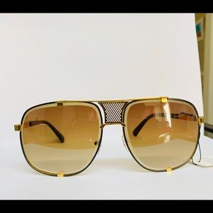 Designer Oversized Square Aviators Sunglasses